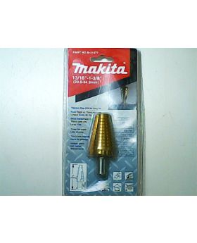 Step Drill ร่องตรง TiN 13/16นิ้ว-1 3/8นิ้ว B-31077 Makita