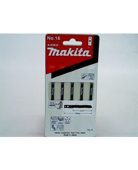 ใบจิ๊กซอว์รูตัดไม้ตัดโค้ง #16 5Pcs A-85830 Makita