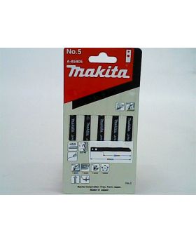 ใบจิ๊กซอว์รูตัดพลาสติก #5 5Pcs A-85905 Makita
