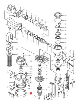ปลอกรัดซองถ่าน HM1201(68) 341741-2 Makita