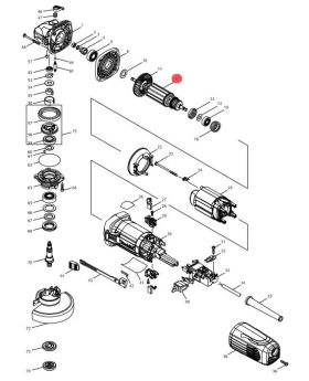 ทุ่นไฟฟ้า GA4040 515363-6 Makita