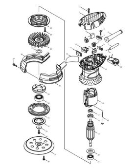 ทุ่นไฟฟ้า BO5030 BO5031 515733-9 Makita