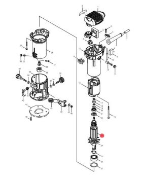 ทุ่นไฟฟ้า RT0700CX3 515843-2 Makita