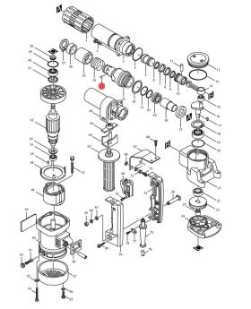 ลูกปืนเม็ด 7.9 HM0810T(33) TX 216004-4 Makita