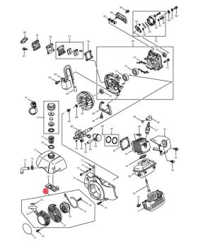 Starter, Rewind RBC411Z(121) 126364-5 Makita