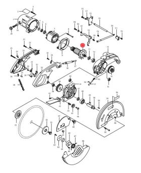 ทุ่นไฟฟ้า LC1200 LC1230 516573-8 Makita