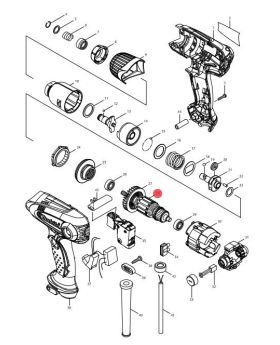 ทุ่นไฟฟ้า TD0100 TD0101F 517653-3 Makita