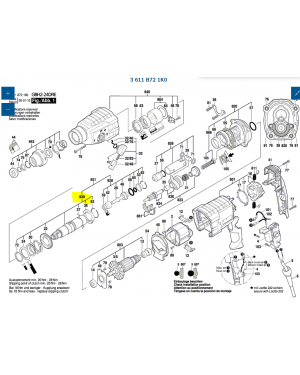 ท่อ GBH2-24 DRE 1619P13455 Bosch