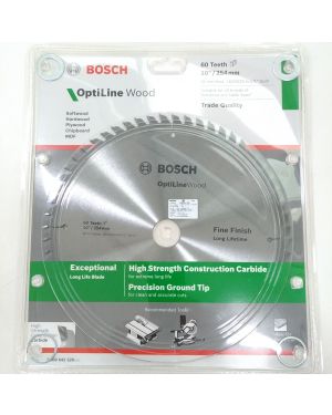 ใบเลื่อยวงเดือน ตัดไม้ 10" 60T Bosch