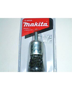 แปรงลวดภู่กันมีแกน 25mm D-40026 TT Makita