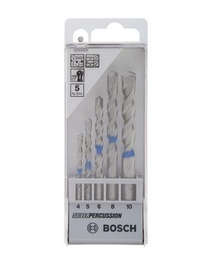 ดอกเจาะปูน Silver ชุด 4,5,6,8,10mm #726 Bosch
